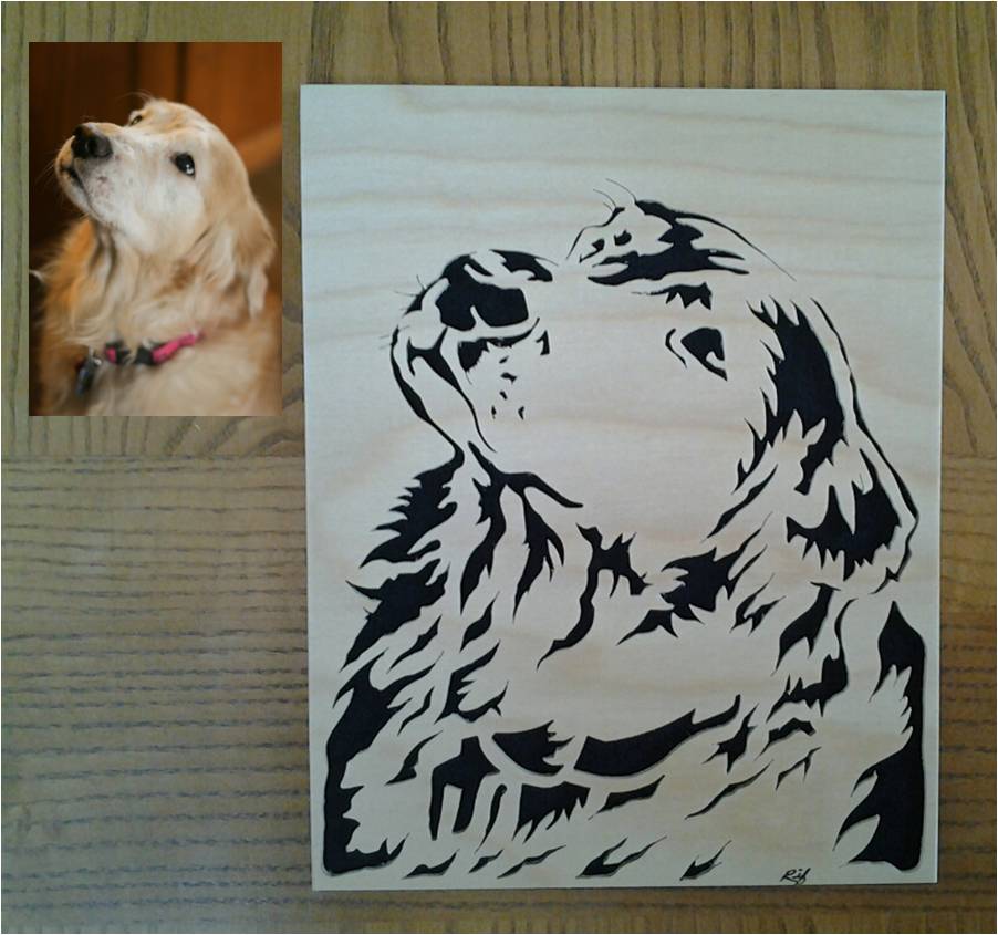 Custom Scroll Saw Portraits