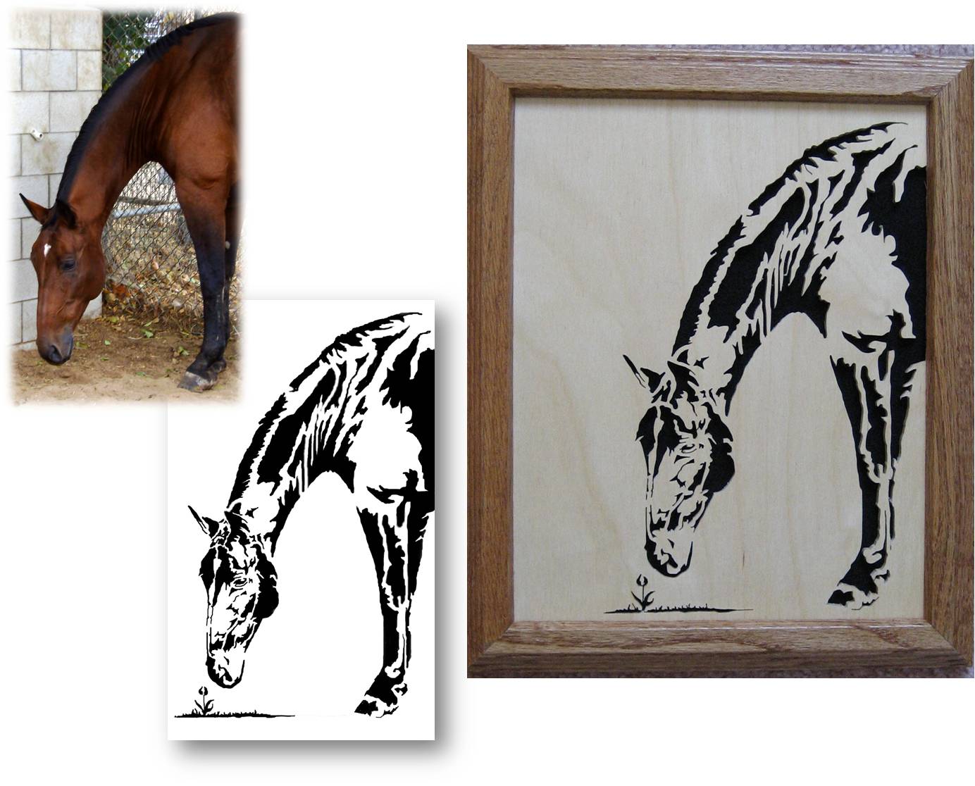 Custom Scroll Saw Portraits